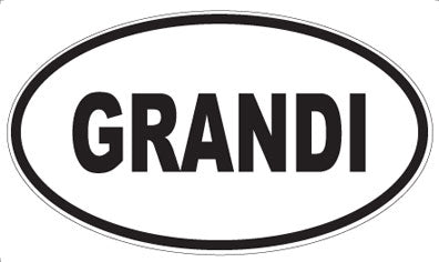 GRANDI - Oval Magnet