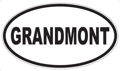 GRANDMONT - Oval Magnet