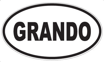 GRANDO - Oval Magnet