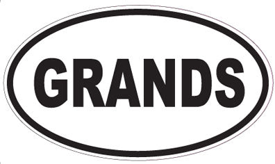 GRANDS - Oval Sticker