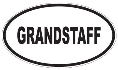 GRANDSTAFF - Oval Magnet