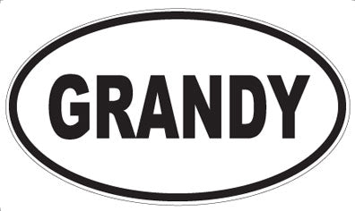 GRANDY - Oval Magnet