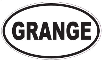 GRANGE - Oval Sticker