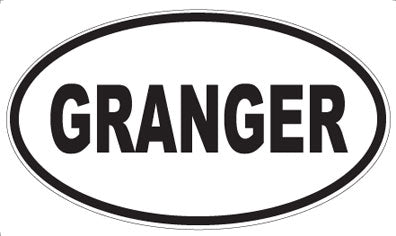 GRANGER - Oval Magnet