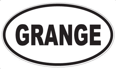 GRANGE - Oval Magnet