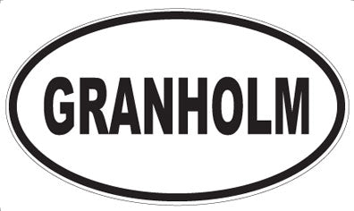 GRANHOLM - Oval Magnet