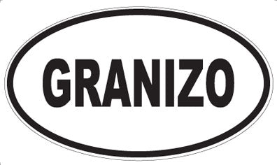 GRANIZO - Oval Magnet