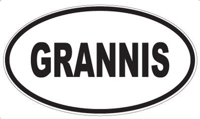 GRANNIS - Oval Magnet