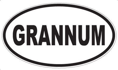 GRANNUM - Oval Magnet
