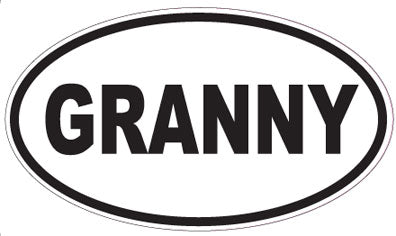 GRANNY - Oval Sticker