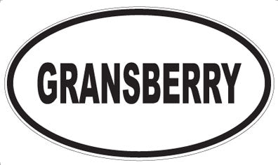 GRANSBERRY - Oval Magnet