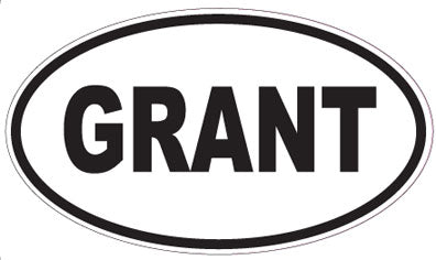 GRANT - Oval Magnet
