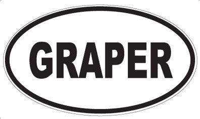 GRAPER - Oval Magnet