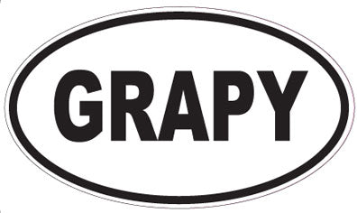 GRAPY - Oval Sticker