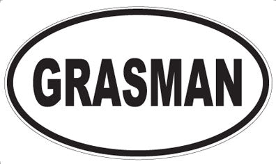 GRASMAN - Oval Magnet
