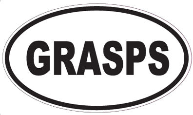 GRASPS - Oval Sticker