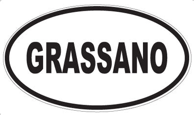 GRASSANO - Oval Magnet