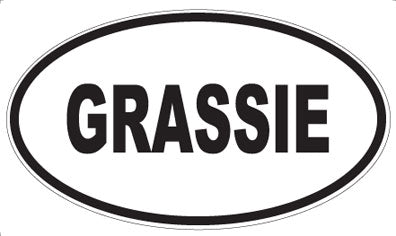 GRASSIE - Oval Magnet