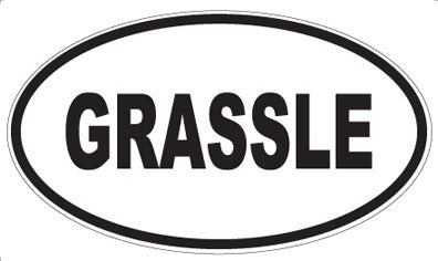 GRASSLE - Oval Magnet