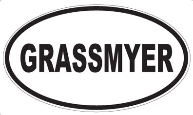 GRASSMYER - Oval Magnet