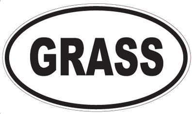 GRASS - Oval Magnet