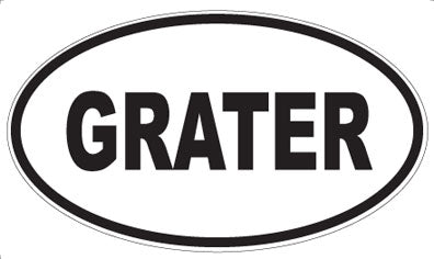 GRATER - Oval Magnet