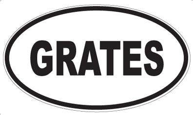 GRATES - Oval Magnet