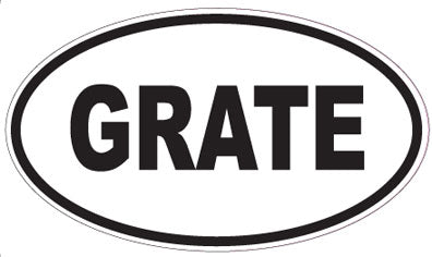 GRATE - Oval Magnet