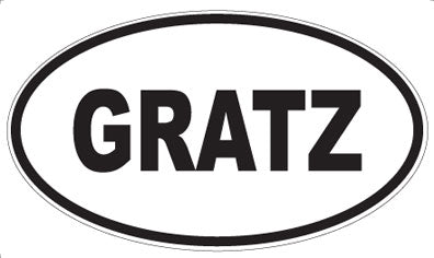 GRATZ - Oval Magnet
