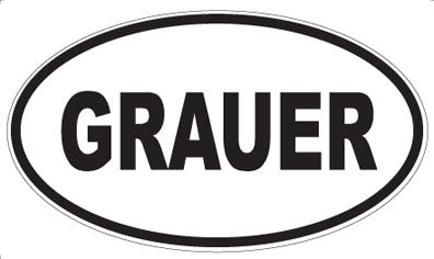 GRAUER - Oval Magnet
