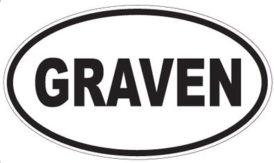 GRAVEN - Oval Sticker