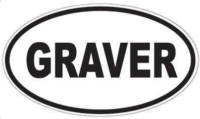 GRAVER - Oval Sticker