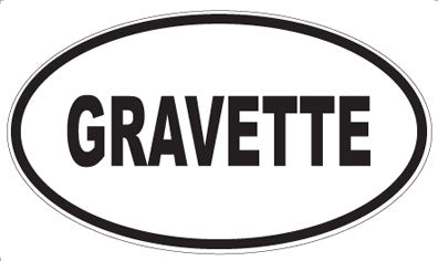 GRAVETTE - Oval Magnet