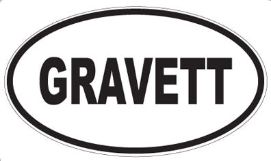 GRAVETT - Oval Magnet