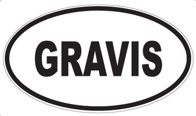 GRAVIS - Oval Magnet