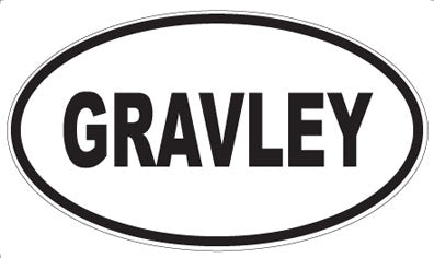 GRAVLEY - Oval Magnet