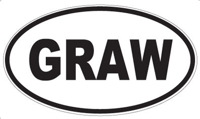 GRAW - Oval Magnet