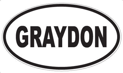 GRAYDON - Oval Magnet