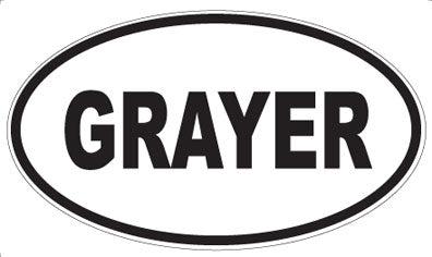 GRAYER - Oval Magnet