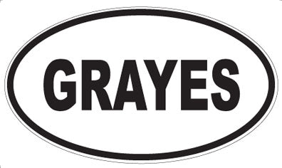 GRAYES - Oval Magnet