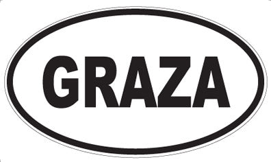 GRAZA - Oval Magnet