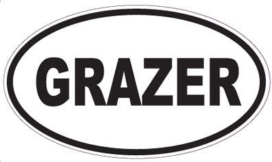 GRAZER - Oval Sticker