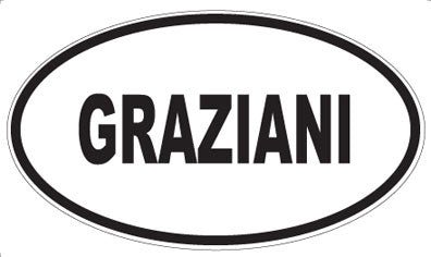 GRAZIANI - Oval Magnet