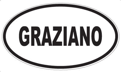 GRAZIANO - Oval Magnet