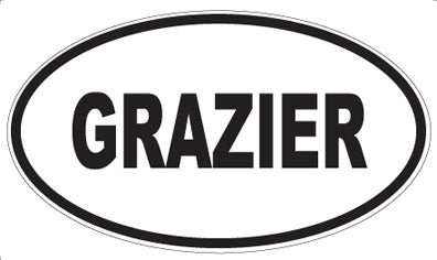 GRAZIER - Oval Magnet
