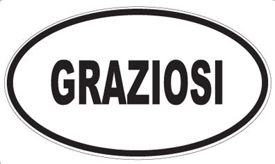 GRAZIOSI - Oval Magnet