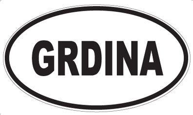 GRDINA - Oval Magnet