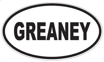 GREANEY - Oval Magnet