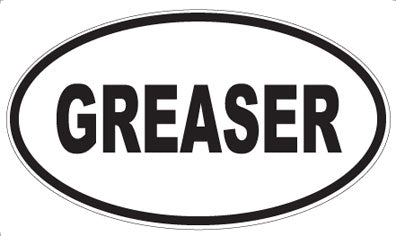 GREASER - Oval Magnet