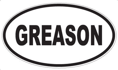 GREASON - Oval Magnet